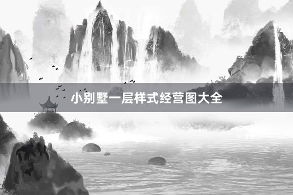 小别墅一层样式经营图大全